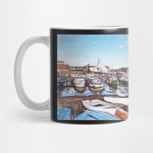 Quayside Scene At Woodbridge Mug